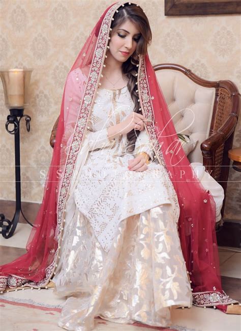 Bride At Her Dua E Khair Milad Pakistani Wedding Dresses Bridal
