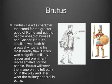 Brutus Julius Caesar Character Traits - Julius Caesar Academic Presentation