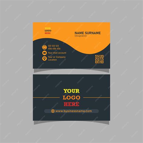 Premium Vector Business Card Design Template Illustration