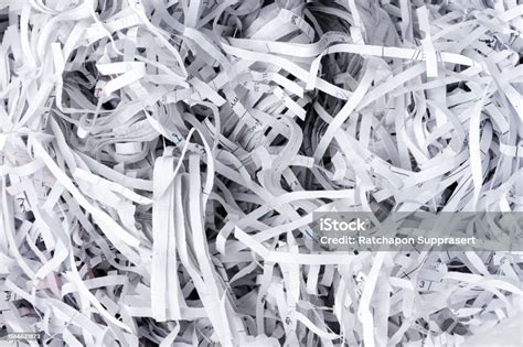 White Shredding Paper Texture Background Stock Photo Download Image