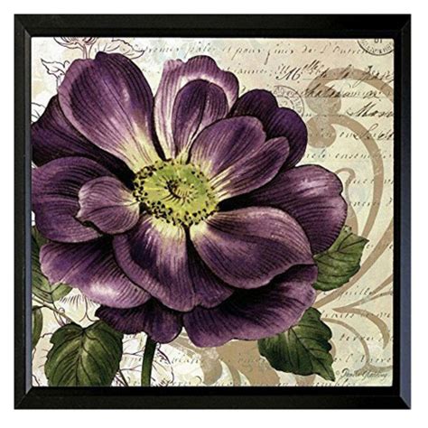 Buyartforless Study In Purple I Framed Wall Art In 2019 Flower Art