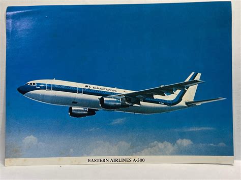 Eastern Airlines Airbus A300 5x7 Airline Issue Postcard Henry Tenby