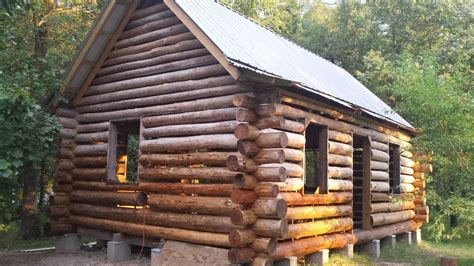 Off Grid Log Cabin Build 19 Wood Preservation Youtube
