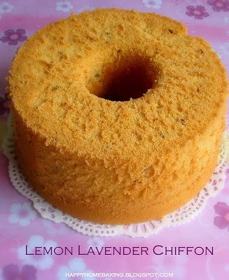 Happy Home Baking Lemon Lavender Chiffon Cake