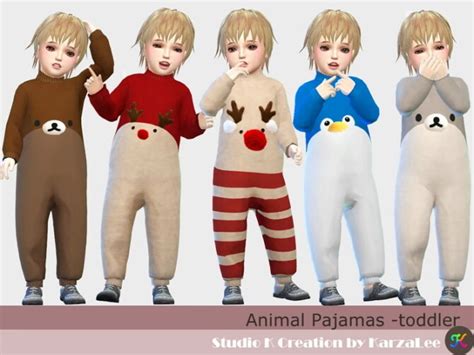 Animal Pajamas For Toddler At Studio K Creation Sims 4 Updates