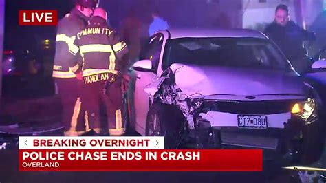 Police Chase Ends In Crash Youtube