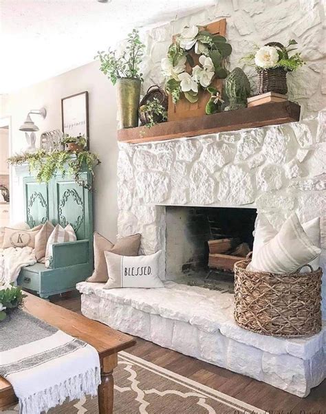 10 Old Stone Fireplace Makeover