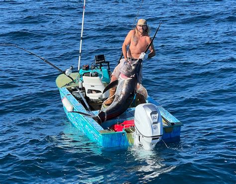 Saltwater Fishing Socal Swordfish Bagged On Tiny Custom Boat