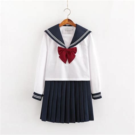 Japanese School Uniform Skirt Sailor Dress Costumes Jk Uniform Suit