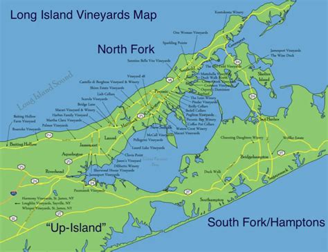 Long Island Vineyards Map The Long Island Local