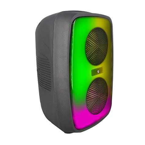 Portable Dual 4″ Bluetooth Mini Blaze Party Speakers With Multi Color