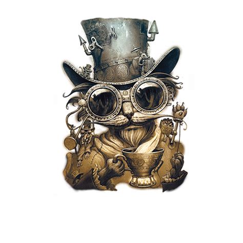 Katze Steampunk Hut Brille Damen T Shirt Xs 3xl Ebay