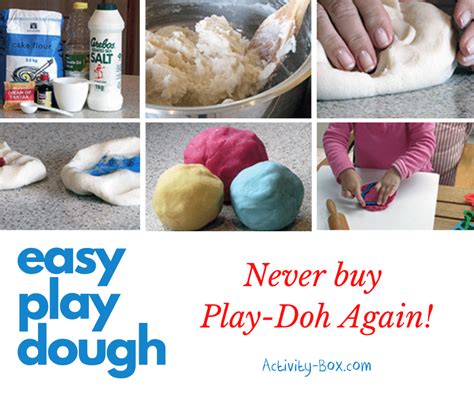 Easy Play Dough Recipe Never Buy Play Doh Again