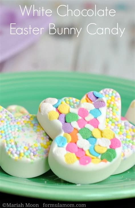 White Chocolate Easter Bunny Candy Easter • The Simple Parent