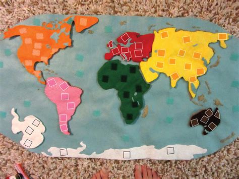 Montessori Continents Map And Quietbook With 3 Part Cards Imagine Our Life