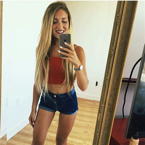 Short Shorts And Red Crop Top