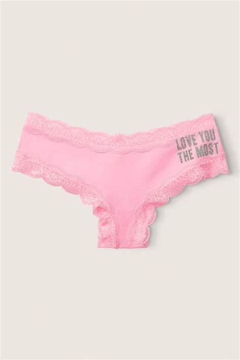 Buy Victorias Secret Pink Lace Trim Cheeky Knicker From The Victorias