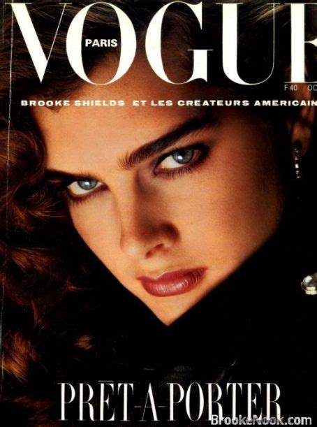 Brooke Shields Vogue Magazine France October 1984 Brooke