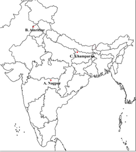 Champaran The Place Where The Peasants Struggled Against Champaran In India Map X