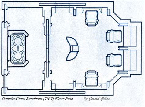The danube class runabouts are basically oversized shuttles flown by two or three persons. Danube Class Runabout (TNG) Floor Plan | Star trek ...