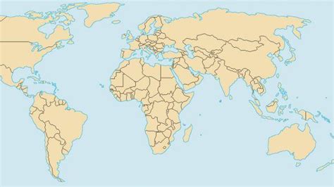 Even though there are 195 countries, some stand out on the map more than others. World Map Without Label Labels Link Italia Org | Cool world map, World map, Usa map