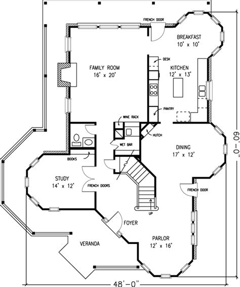 Victorian House Plan 4 Bedrooms 2 Bath 3163 Sq Ft Plan