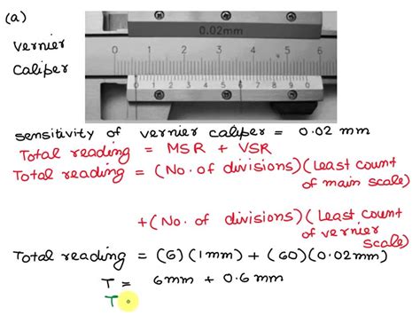 Solved Read The Measurements Below A Vernier Caliper The