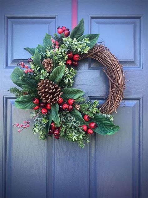 Easy Diy Outdoor Winter Wreath For Your Door Christmas Wreaths To