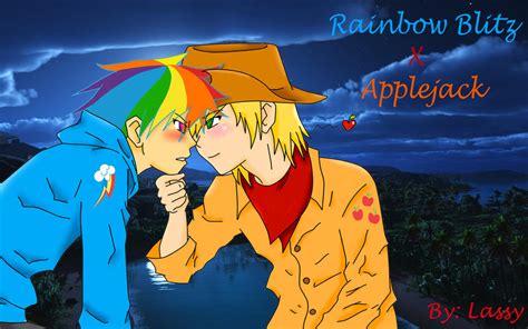 Rainbow Blitz And Applejack By Lassy Ruaf Ruaf On Deviantart