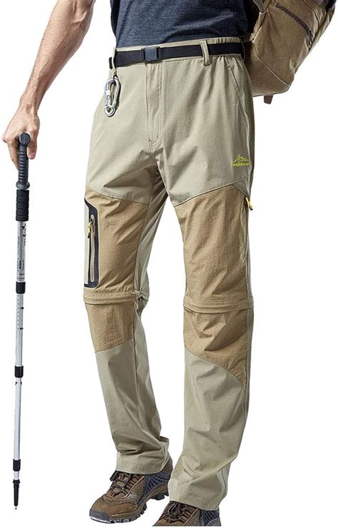 Ojkyk Men S Outdoor Hiking Convertible Pants Lightweight Quick Dry