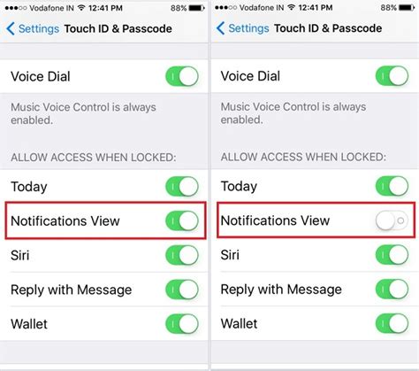 How To Disable Notification Center Lock Screen Iphone Ios 11 Ios 10