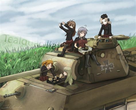 Girls Und Panther Tank Girl Tiger Tank Anime Tank