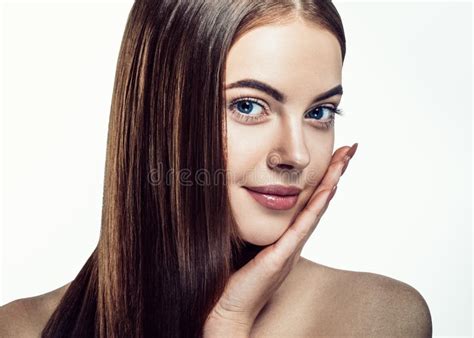 Beauty Girl Face Portrait Beautiful Spa Model Woman With Perfect