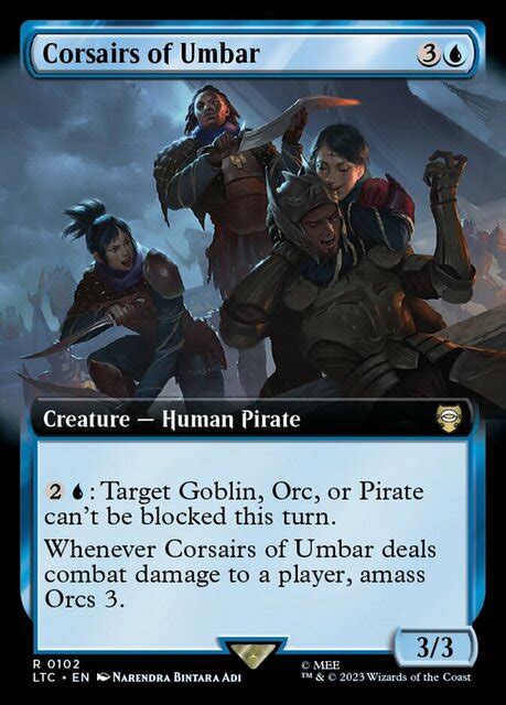 Corsairs Of Umbar Extended Art Magic Singles Commander Lord Of