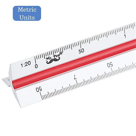 Mr Pen Metric Engineer Scale Ruler Ruler 12 Aluminum Scale Ruler