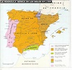 Mapa - La Península Ibérica en los Siglos XV y XVI [The Iberian ...