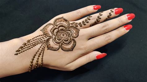 There are two growing trends in this regard. stylish floral jewellery mehndi design easy | simple back hand mehndi designs | fancy mehndi ...