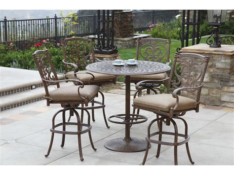 Create a welcoming spot for summertime meals and activities with a patio dining set from lowe's. Darlee Outdoor Living Series 60 Cast Aluminum 30 Round Bar ...