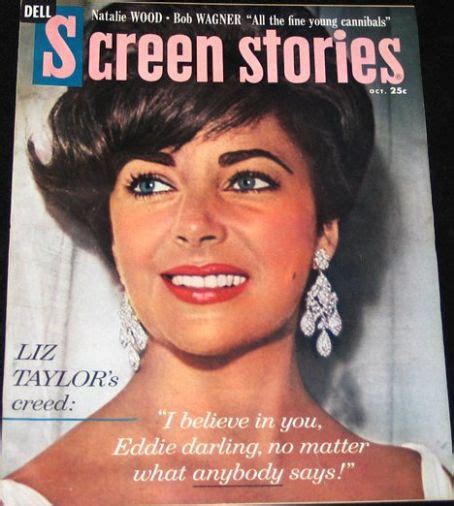 Elizabeth Taylor Screen Stories Magazine October 1960 Cover Photo