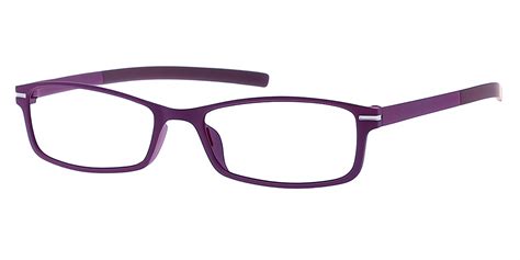 Lima Purple Rectangle Simple Plastic Eyeglasses