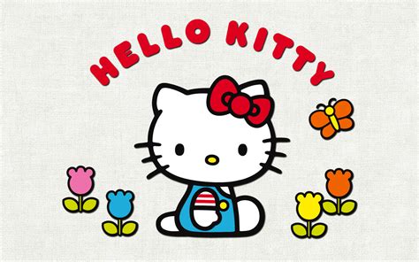 Hello Kitty Summer Wallpaper Desktop With Blue Sky Background Hd