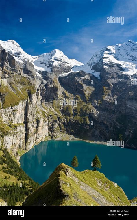 Oeschinensee Oeschinen Lake Bernese Oberland Canton Of Bern