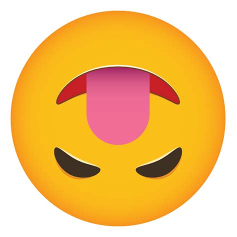 Phone Emoji Sticker Upside Down Tongue Out