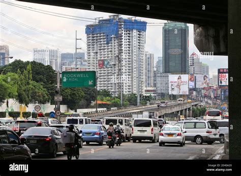 Manila Philippines December 8 2017 Typical Traffic Congestion In