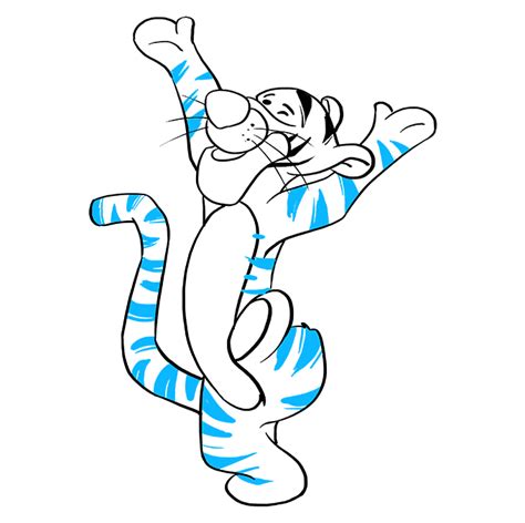 How To Draw Tigger Really Easy Drawing Tutorial
