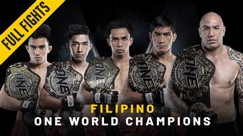 One Full Fights Filipino World Champions Mma Video