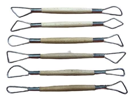 Flat Wire Modelling Tools 200mm Set Of 6 Tools And Brushes 1200 Wire
