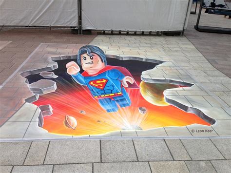 Lego Hamburg 3d 3d Street Painting Street Art By Chalk