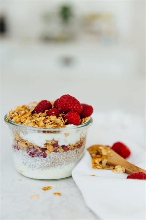 This Make Ahead Raspberry Chia Yogurt Pudding Will Jumpstart Your Day