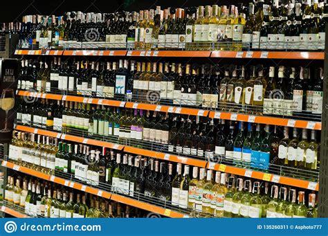 Kyiv Ukraine December 19 2018 Bottles Of Different Wines On